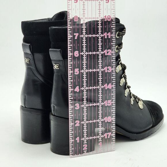 Sam Edelman Manchester Lace Up Heeled Ankle Booties Size 7 - Picture 10 of 10